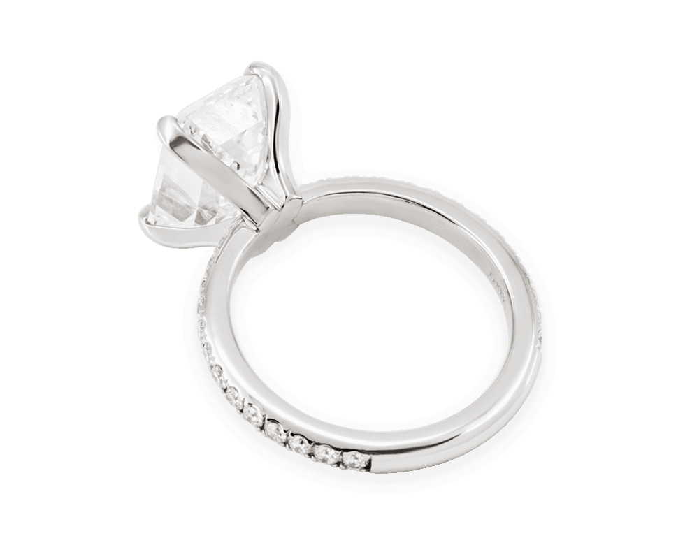 The Olivia Emerald Cut Solitaire with Open Gallery