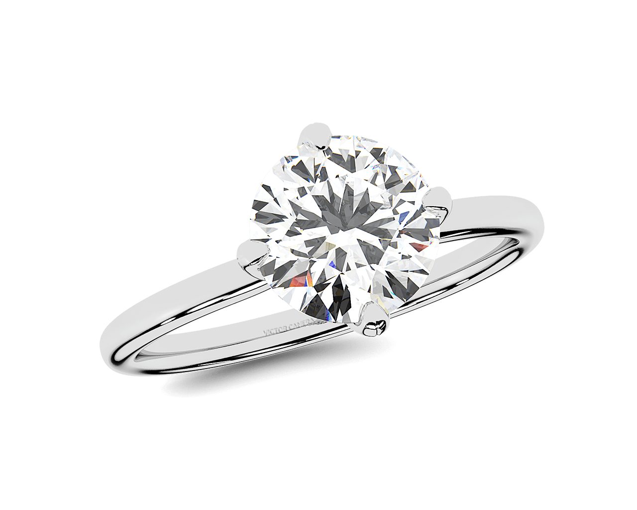 The Giselle Four Prong Solitaire