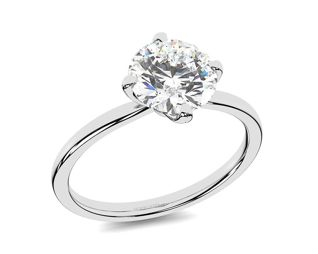 The Giselle Four Prong Solitaire